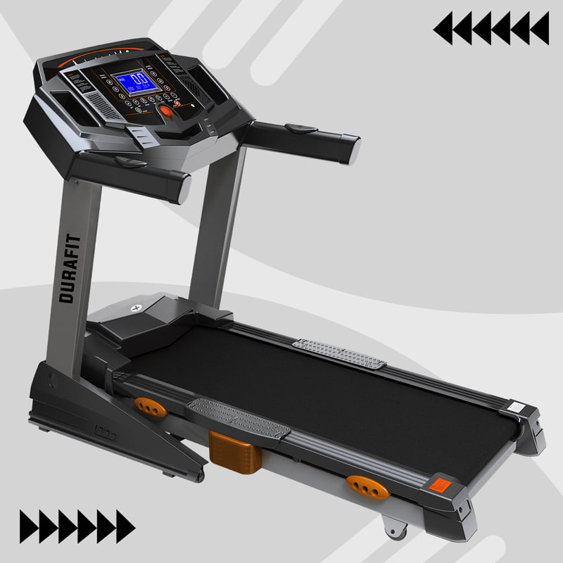 Durafit Heavy Hike Hp Peak Dc Motorized Foldable Treadmill Auto